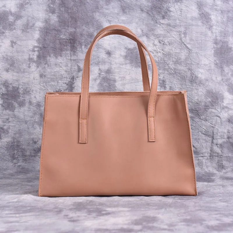 Vintage LEATHER WOMENs Brown Handbag Stylish Shoulder Tote Purse FOR WOMEN