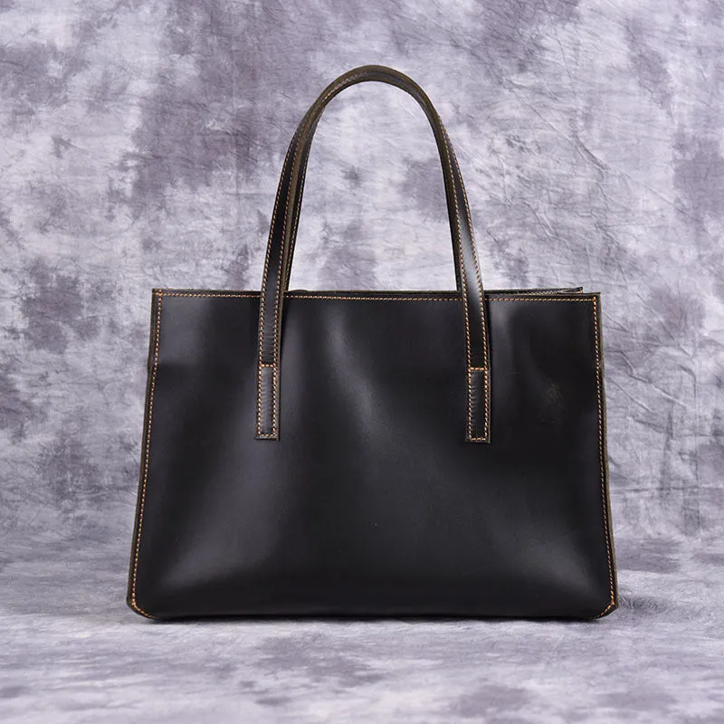 Vintage LEATHER WOMENs Brown Handbag Stylish Shoulder Tote Purse FOR WOMEN