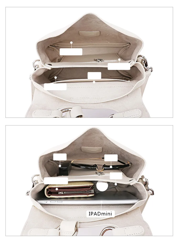 White Leather Women Handbag Shoulder Bag Work Bag For Women