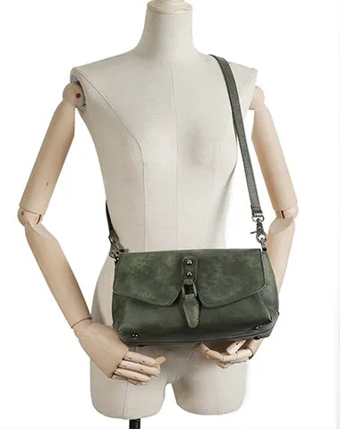 Womens Brown Leather Vintage Handmade Shoulder Bag Best Crossbody Purses for Ladies