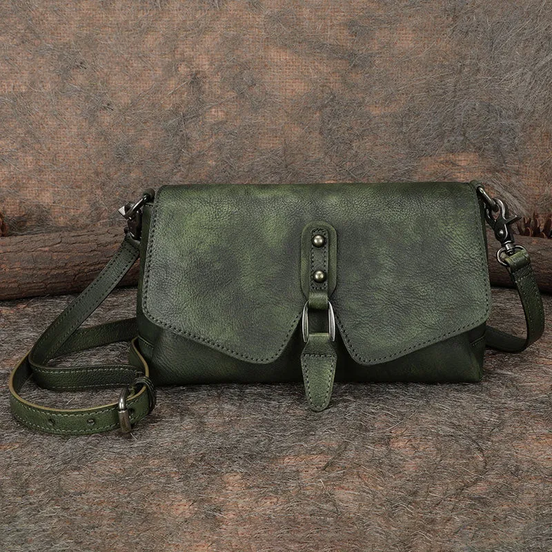Womens Brown Leather Vintage Handmade Shoulder Bag Best Crossbody Purses for Ladies