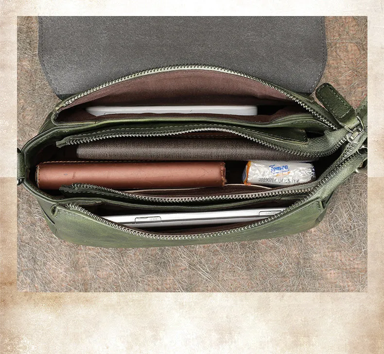 Womens Brown Leather Vintage Handmade Shoulder Bag Best Crossbody Purses for Ladies